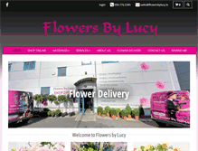 Tablet Screenshot of flowersbylucy.ie